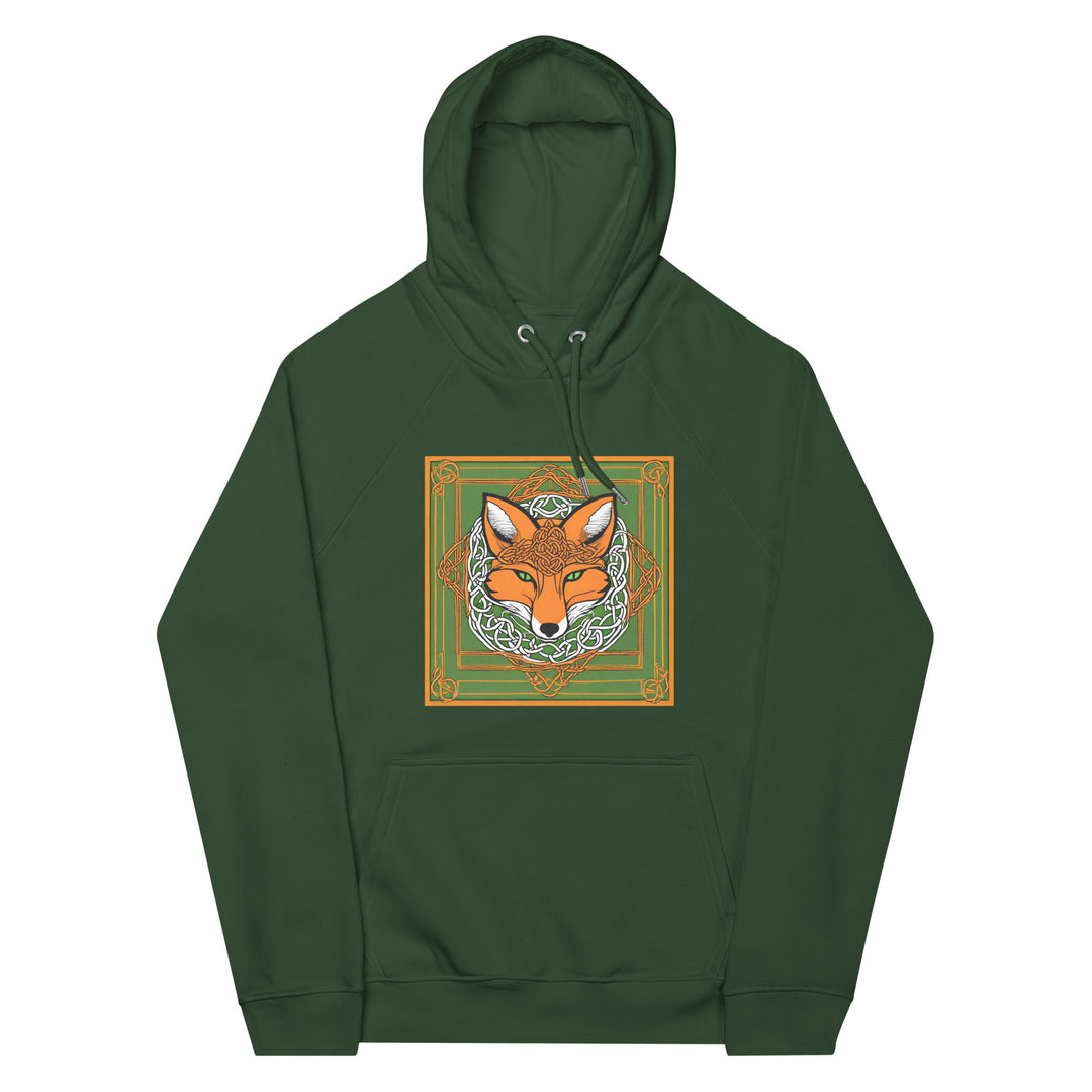 Celtic Fox Zodiac Unisex eco raglan hoodie