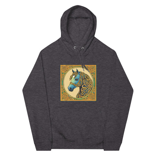 Celtic Horse Zodiac Unisex eco raglan hoodie