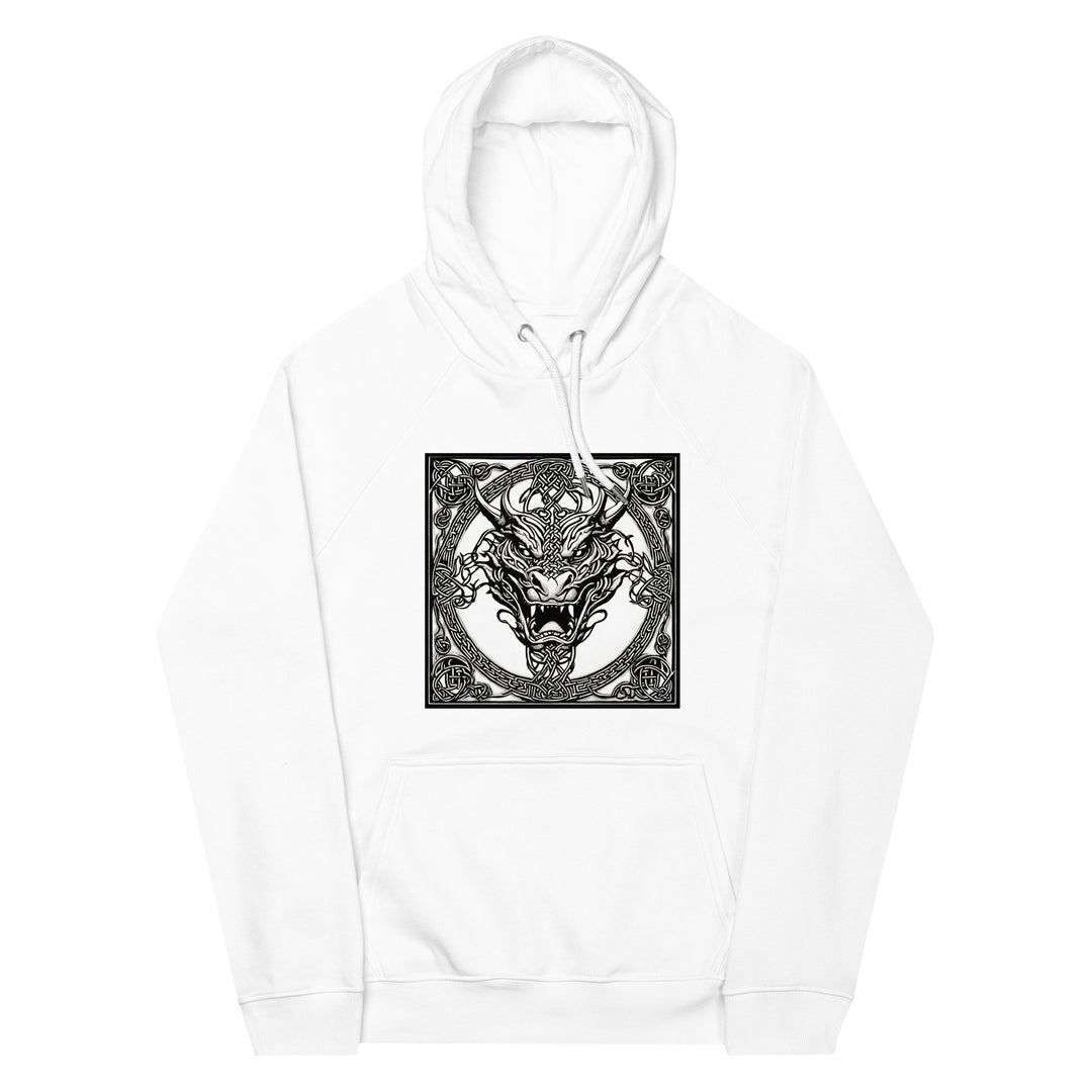 The Dragon Celtic Unisex eco raglan hoodie