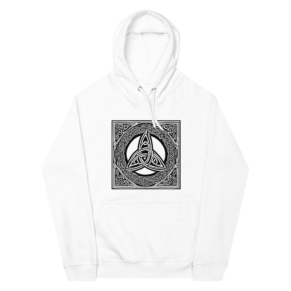 The Triquetra Celtic Unisex eco raglan hoodie