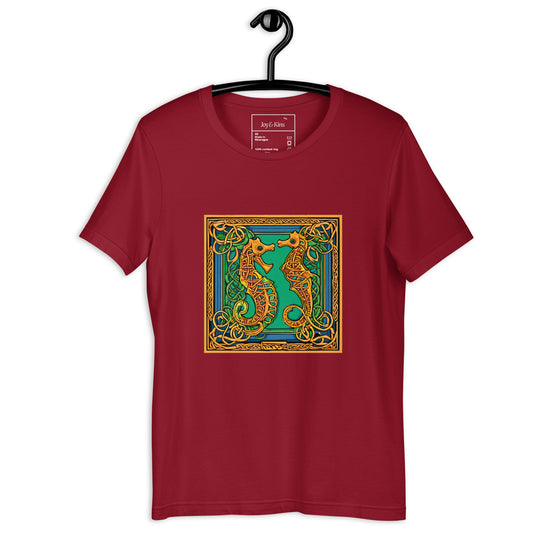 Seahorse Celtic Animal Zodiac Unisex t-shirt