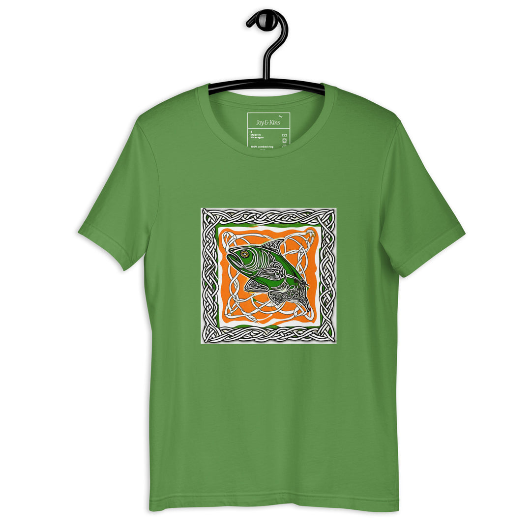Salmon Celtic Animal Zodiac Unisex t-shirt