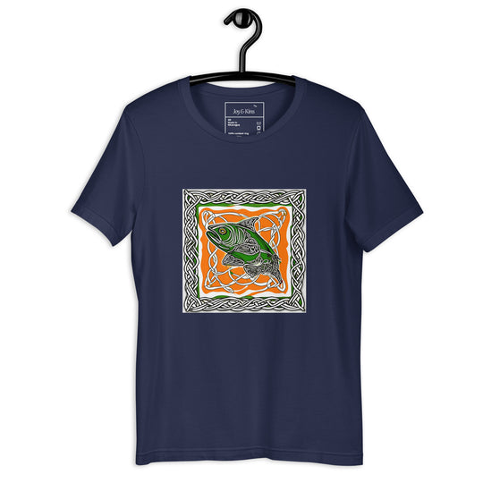 Salmon Celtic Animal Zodiac Unisex t-shirt